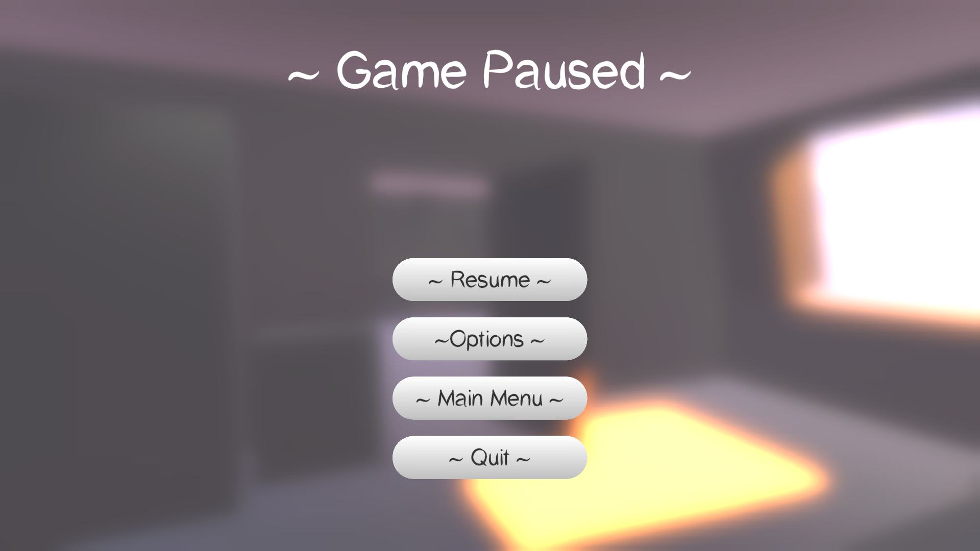 Game Pause Screen W.I.P image - Project Tilly - ModDB