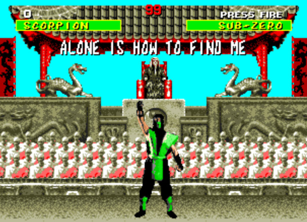 Screenshot of Mortal Kombat (DOS, 1992) - MobyGames