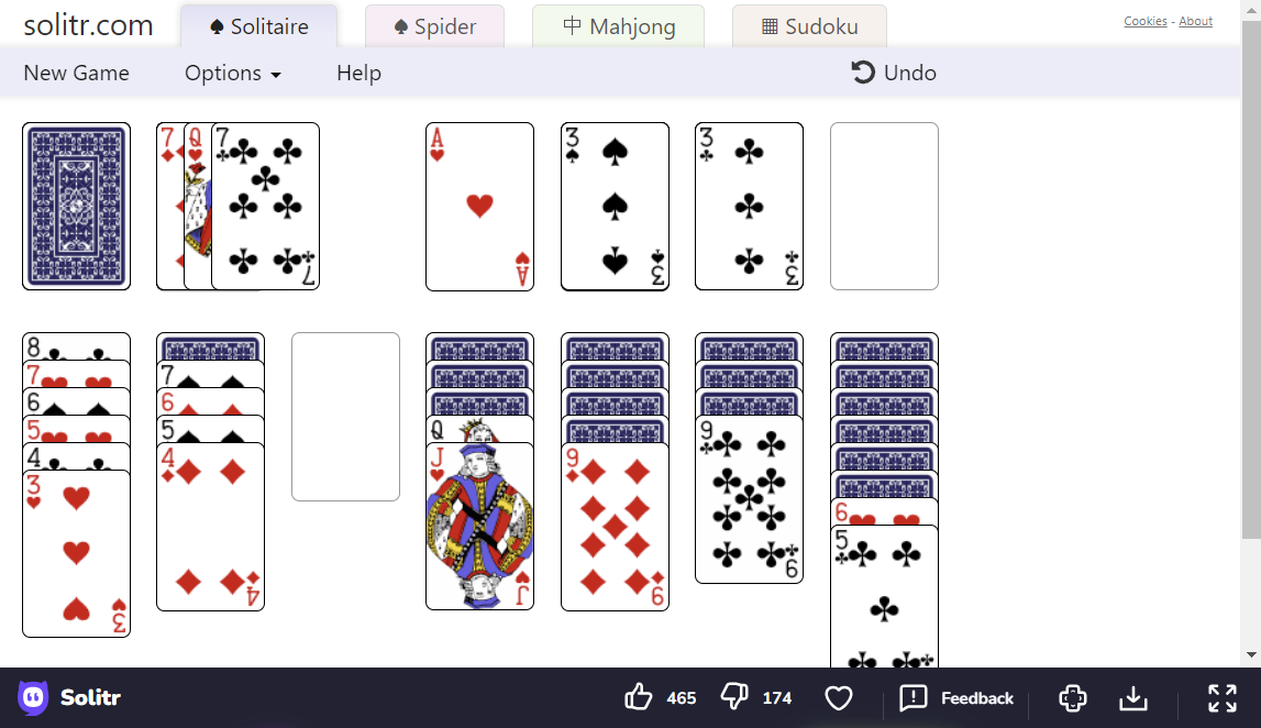 SOLITR - Solitaire Online Card Games 