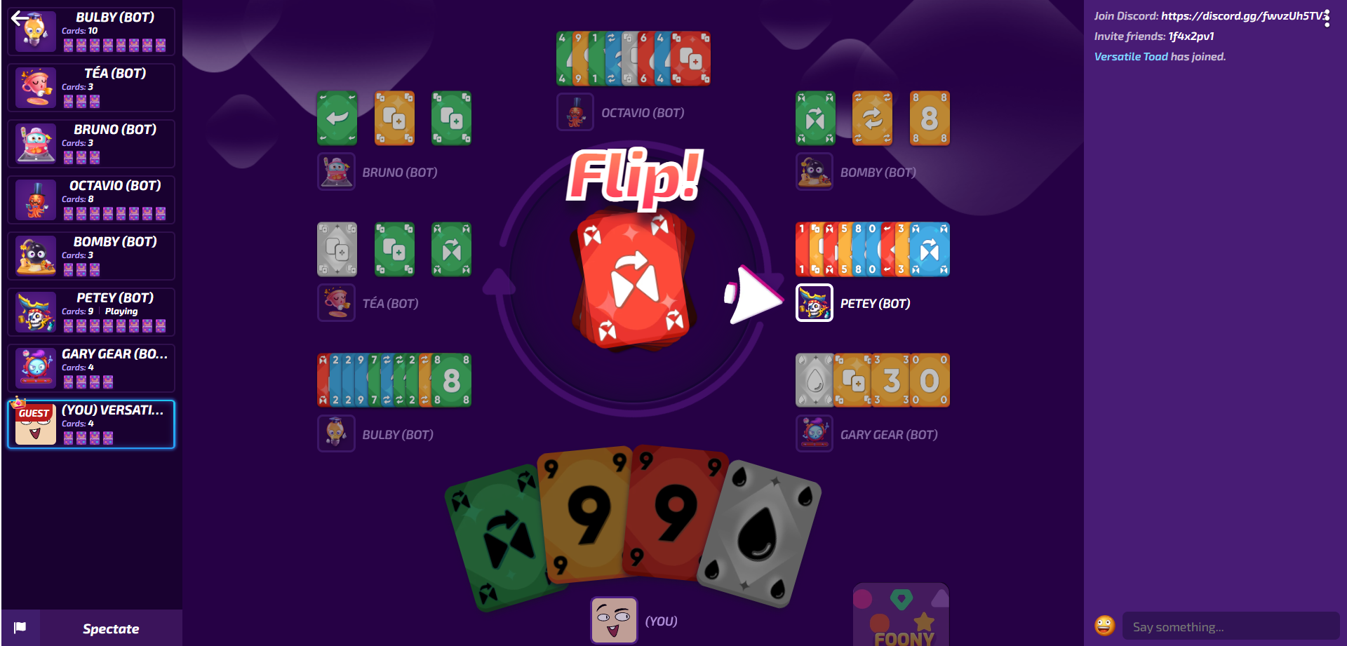 Uno Flip Online - Play Uno Flip Online On Uno Online