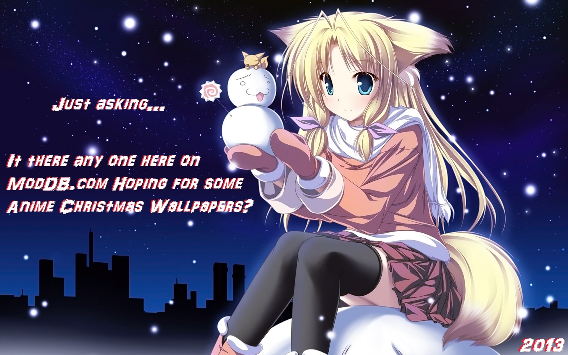 Anime Christmas Wallpapers Just Asking Image Mod Db