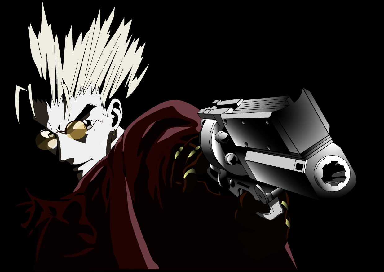 Vash the Stampede Legato Bluesummers Trigun Nicholas D Wolfwood Anime  game manga fictional Character png  PNGWing