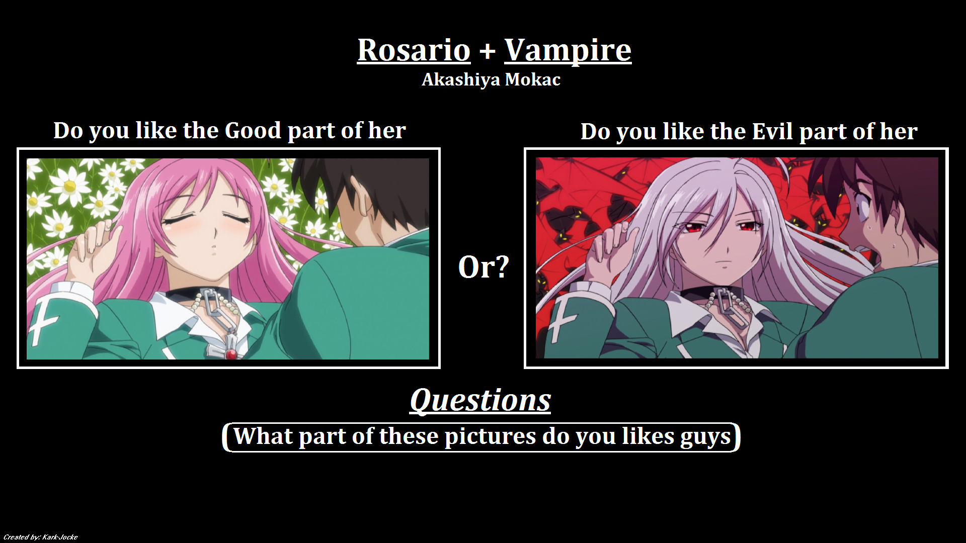 Rosario + Vampire / questions. 