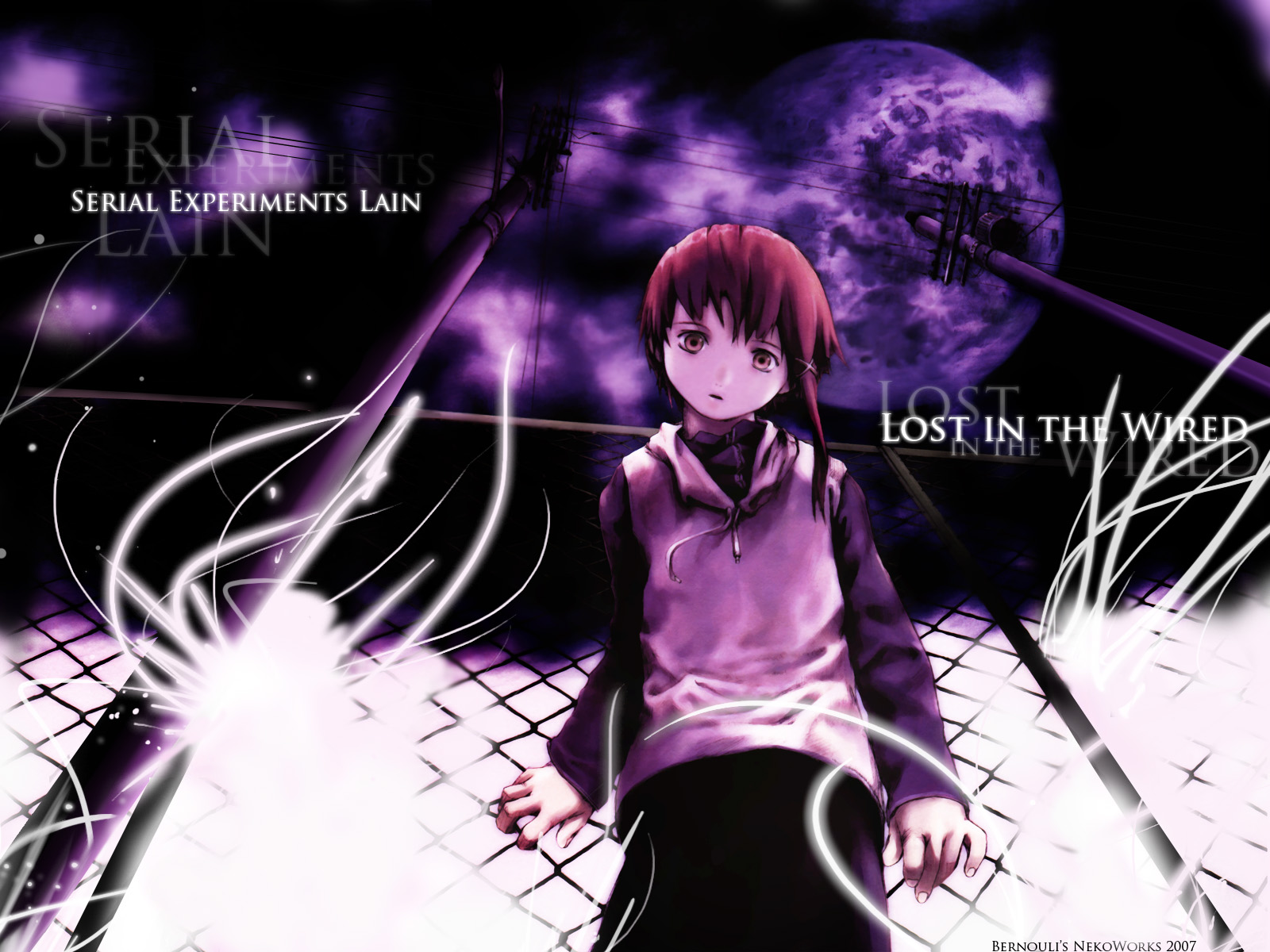 Serial Experiments Lain _ Screenshots | Lie, Experiments, Anime suggestions