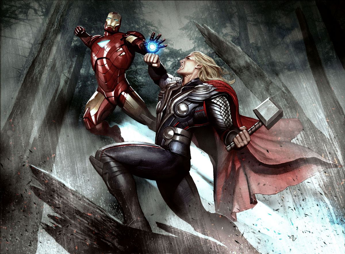The Avengers Thor and Iron Man Wallpaper HD image - Marvel & DC - Fan Club  - Mod DB