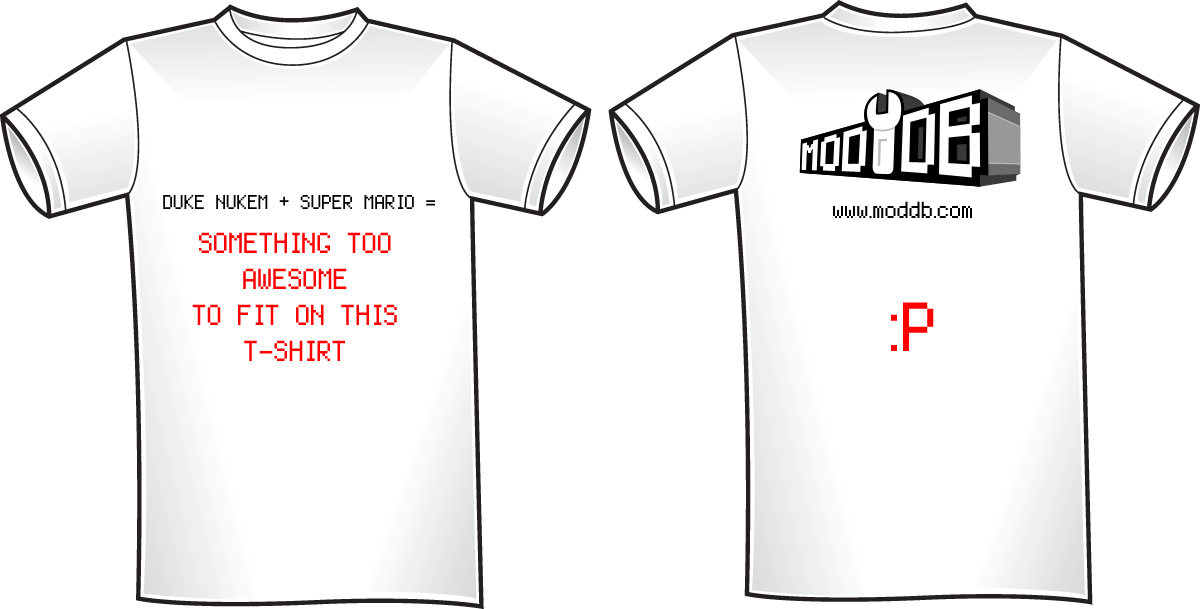 Duke Nukem + Super Mario = image - T-shirt Competition - Mod DB