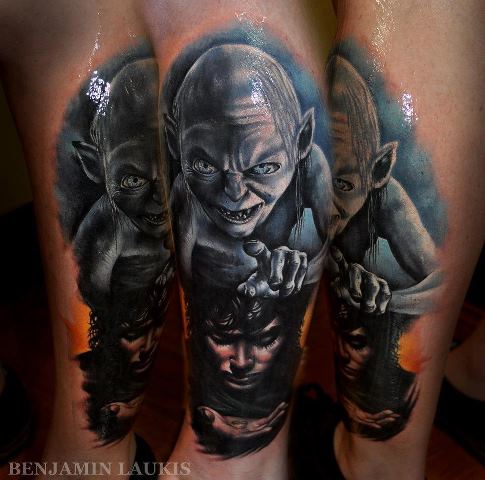 gollum tattoo art picture 2 image - The Fellowship - ModDB