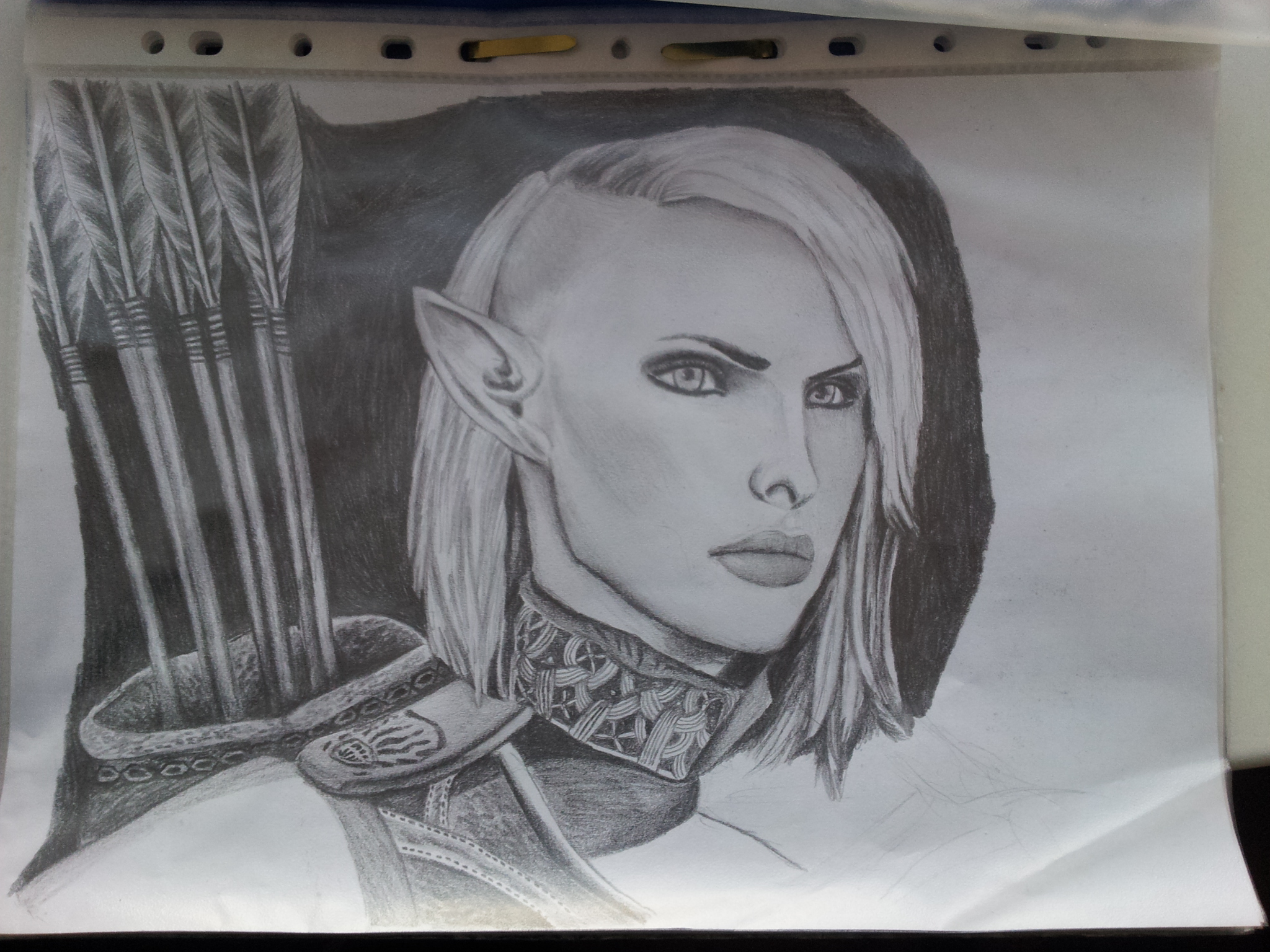 elven archer drawing
