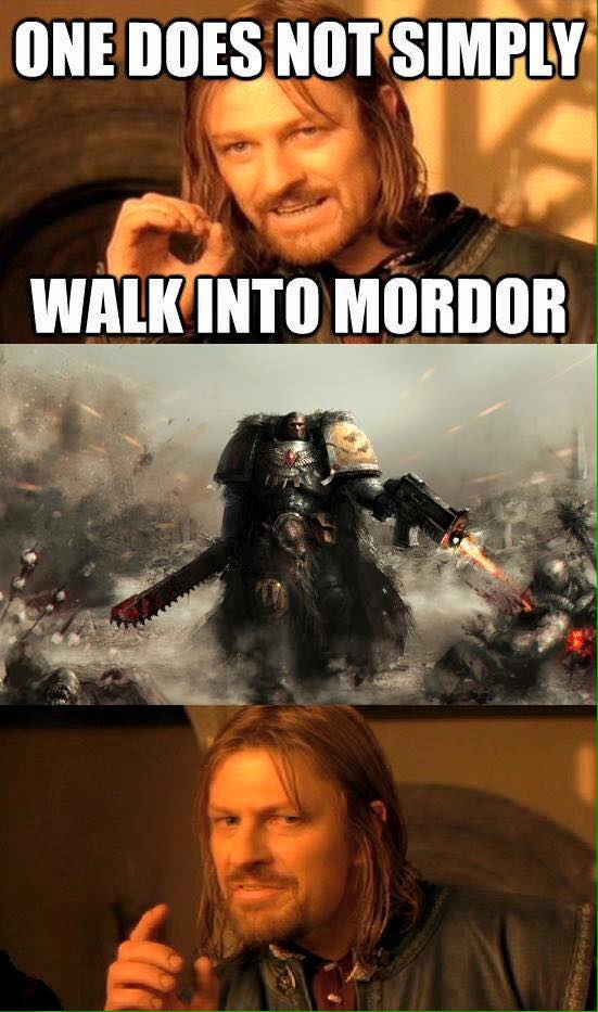 one does not simply walk into mordor original