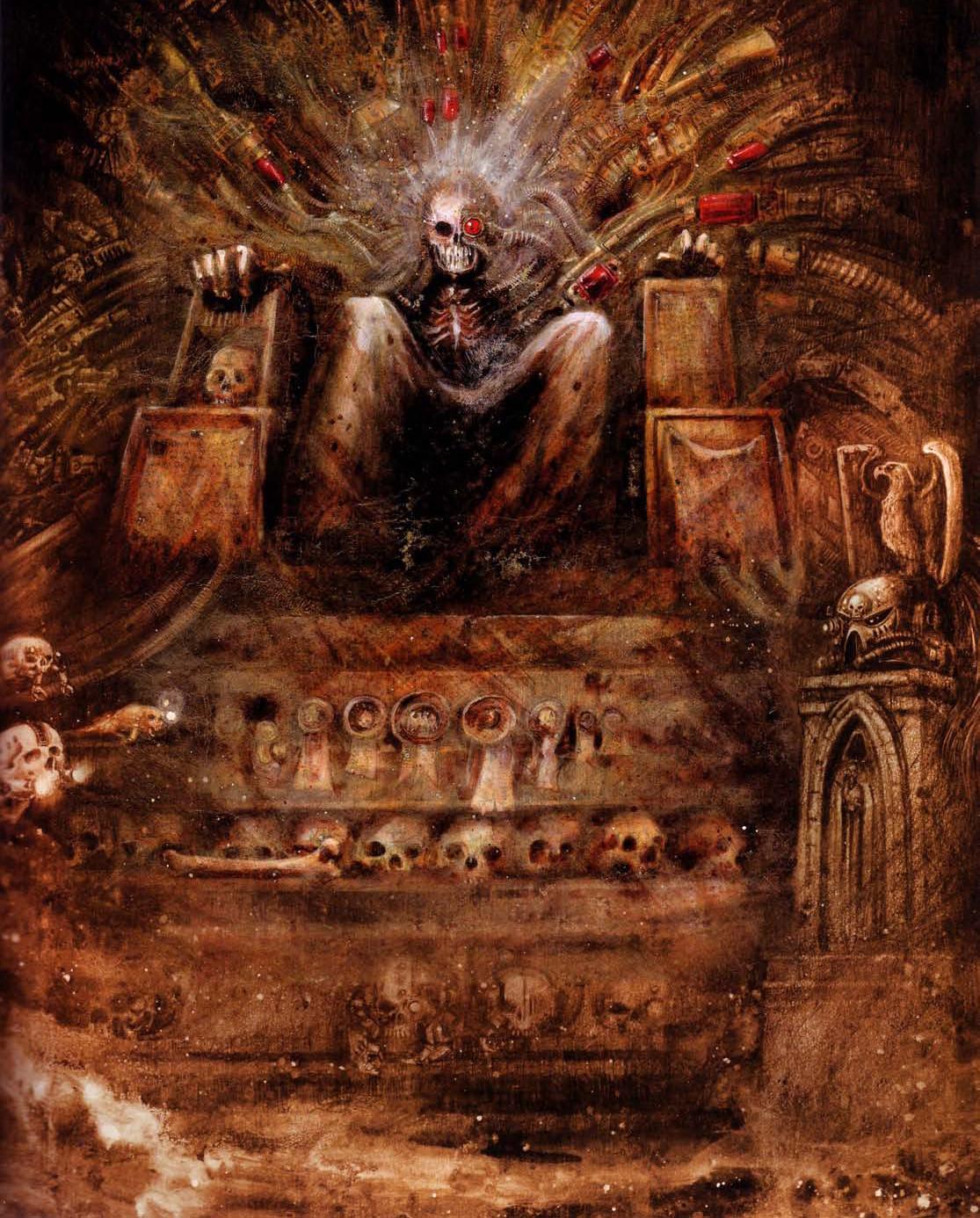 The God Emperor sitting on the Golden Throne image - Warhammer 40K Fan Grou...