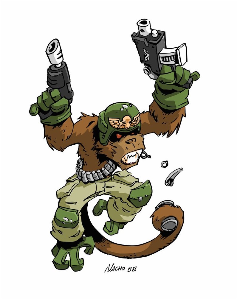 Imparial Guard Monkey image - Warhammer 40K Fan Group - ModDB