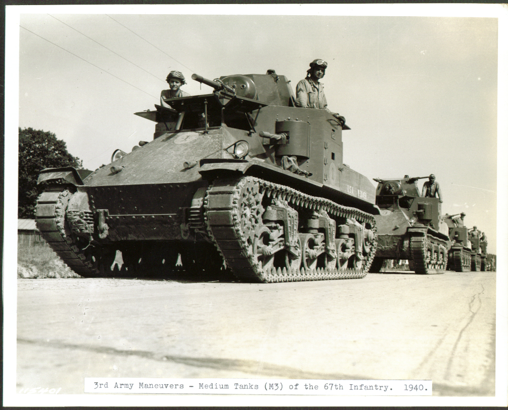 M2A1 Medium Tank column on the manoeuvres, 1940 image - Mod DB