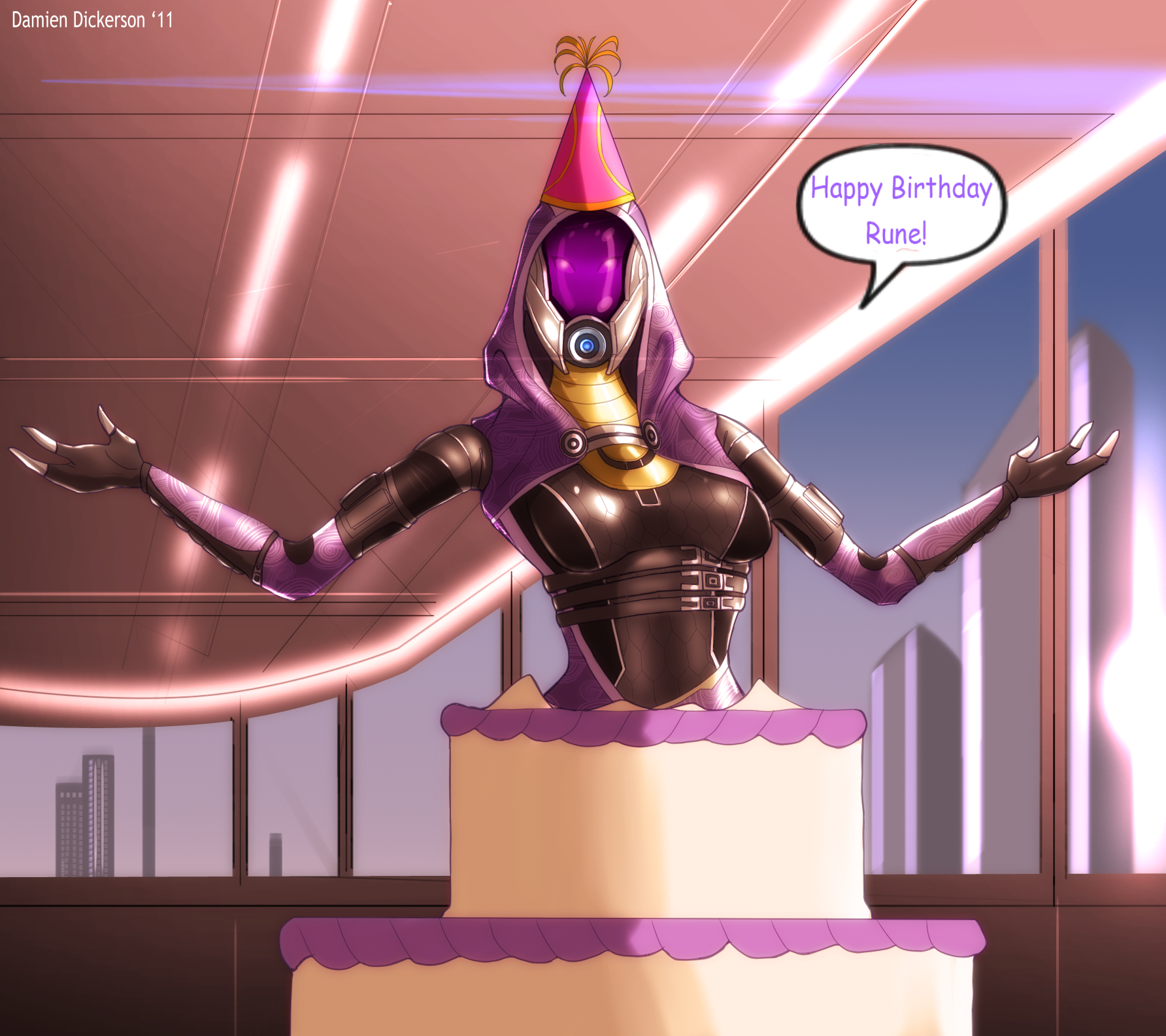 Commission: Happy Birthday image - Mass Effect Fan Group.