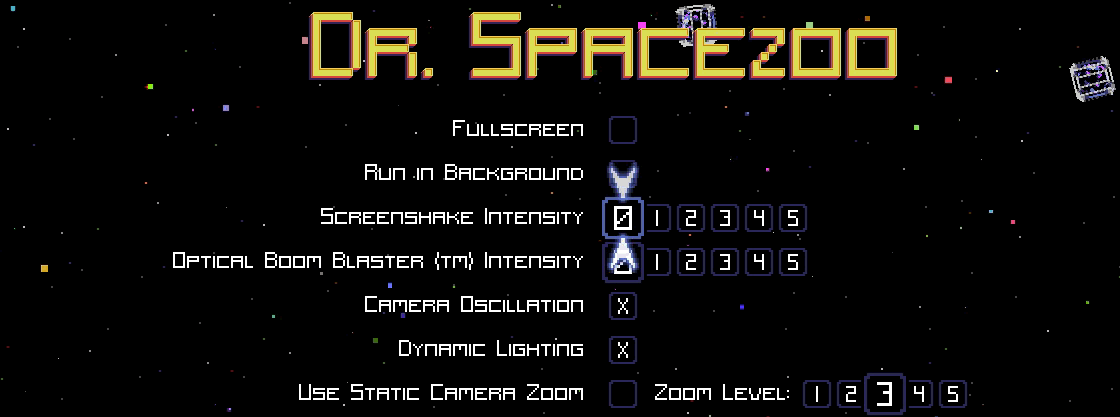 Screenshake and OBB Settings