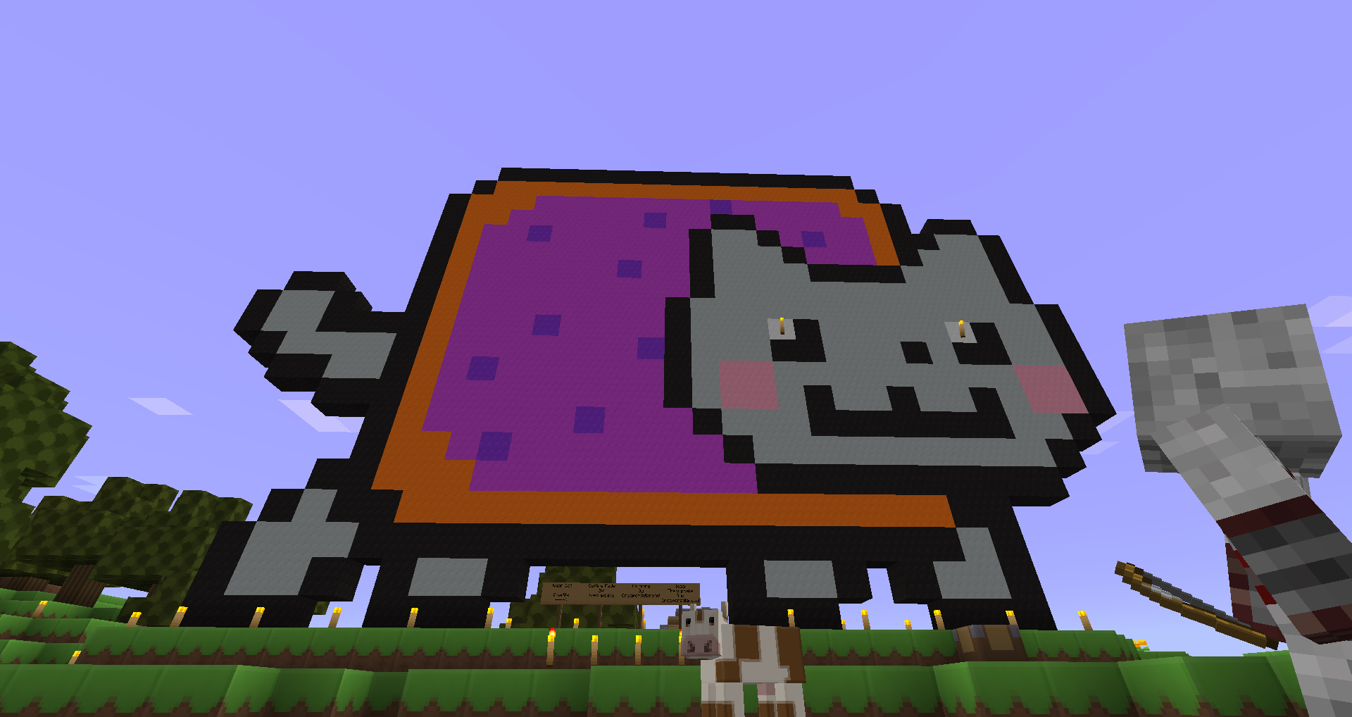 Nyan Cat (Pixel Art) Minecraft Map