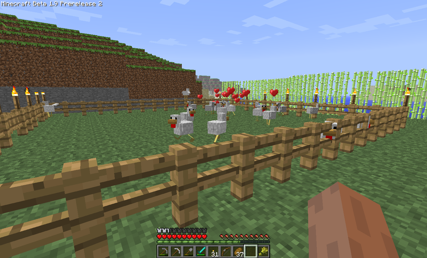 Chicken Breeding in 1.8 Pre-release V2 image - Minecraft 