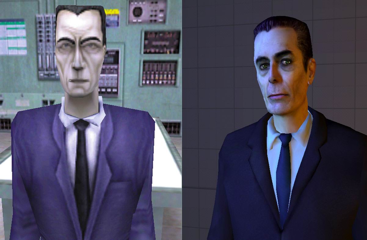 Half-Life - G-Man Model Comparisons 