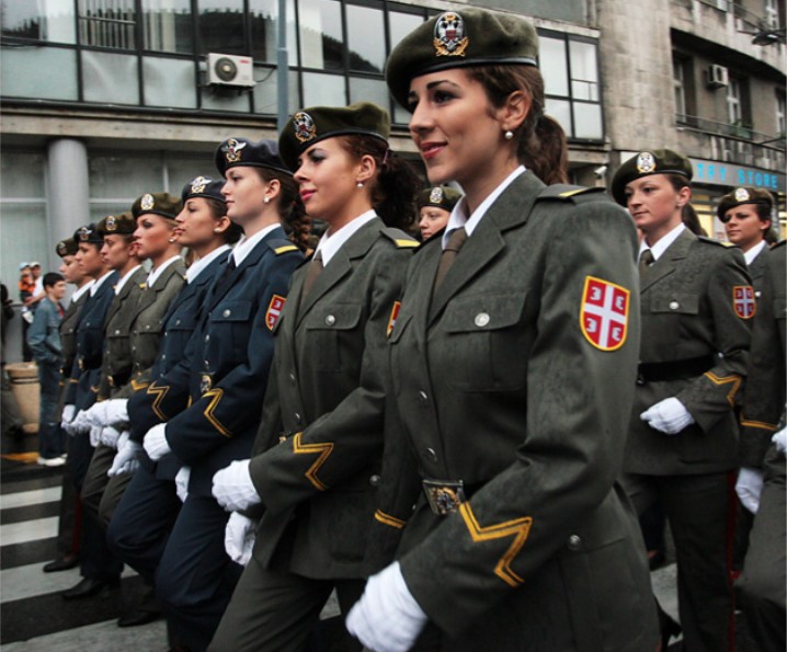 Serbian Cadets image - Females In Uniform (Lovers Group) .