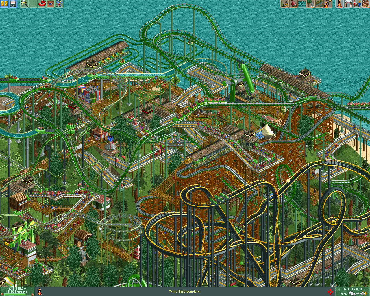 Roller Coaster Tycoon - Fan site  RollerCoaster Tycoon Fan site, Maps for  download