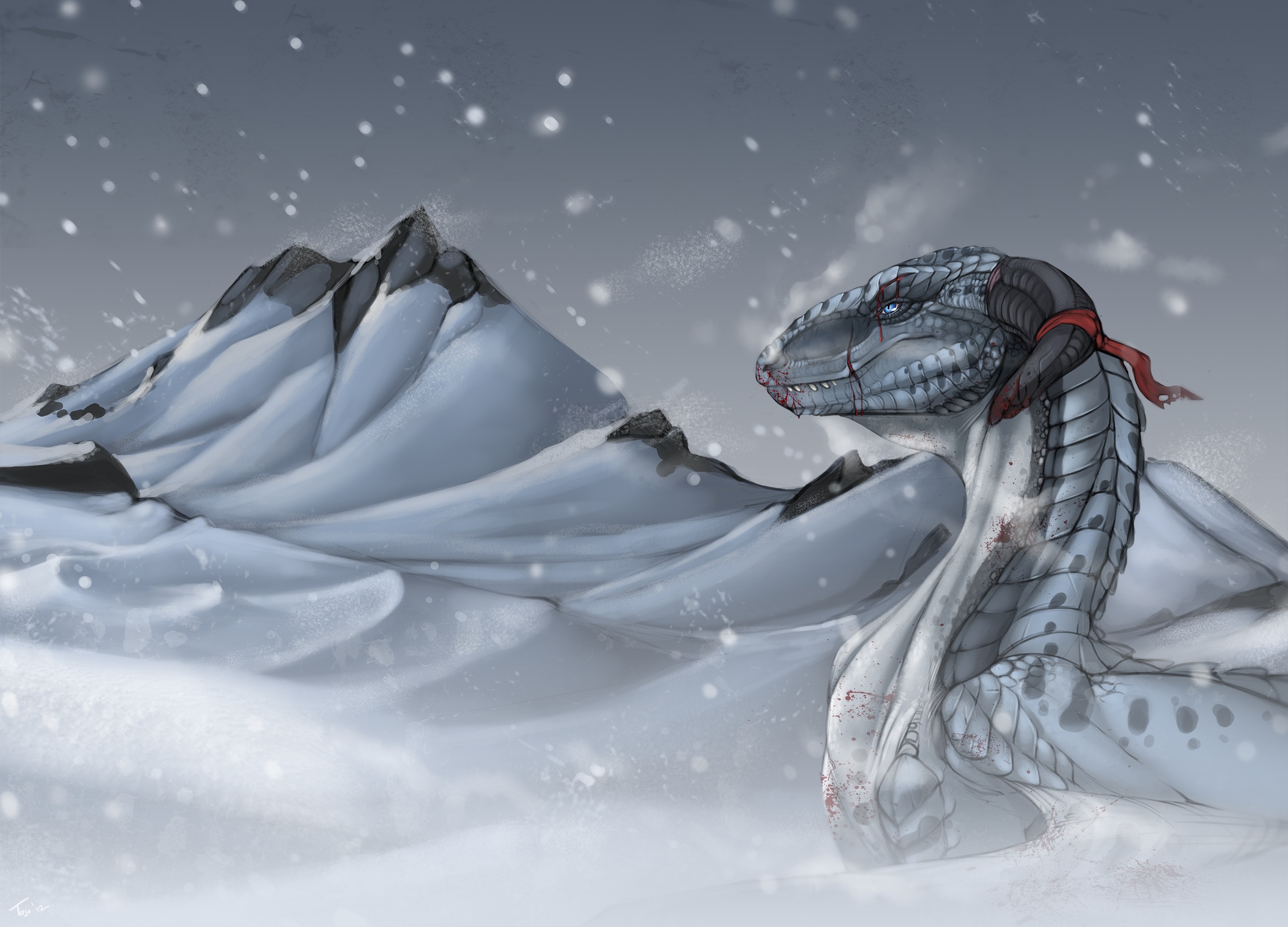 Голова дракона на снегу. Снежный дракон. Белый дракон. Снежный змей. Снежный дракон фэнтези.