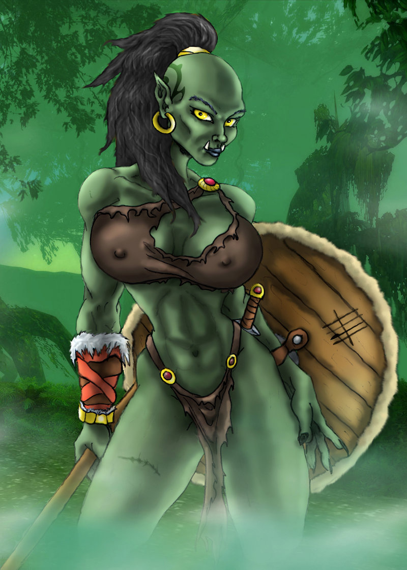 orc warrior girl image - Orc clan and Orks fantasy and monsters fan group.