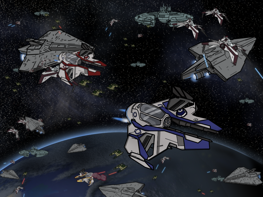 star wars the clone wars space battles