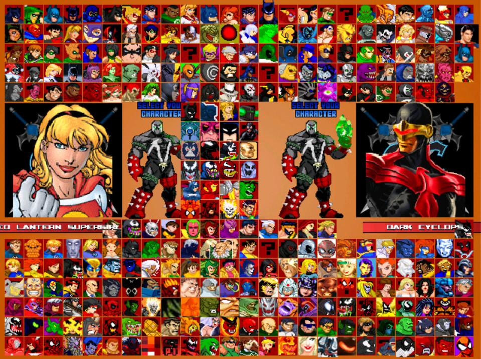 marvel vs dc game characters