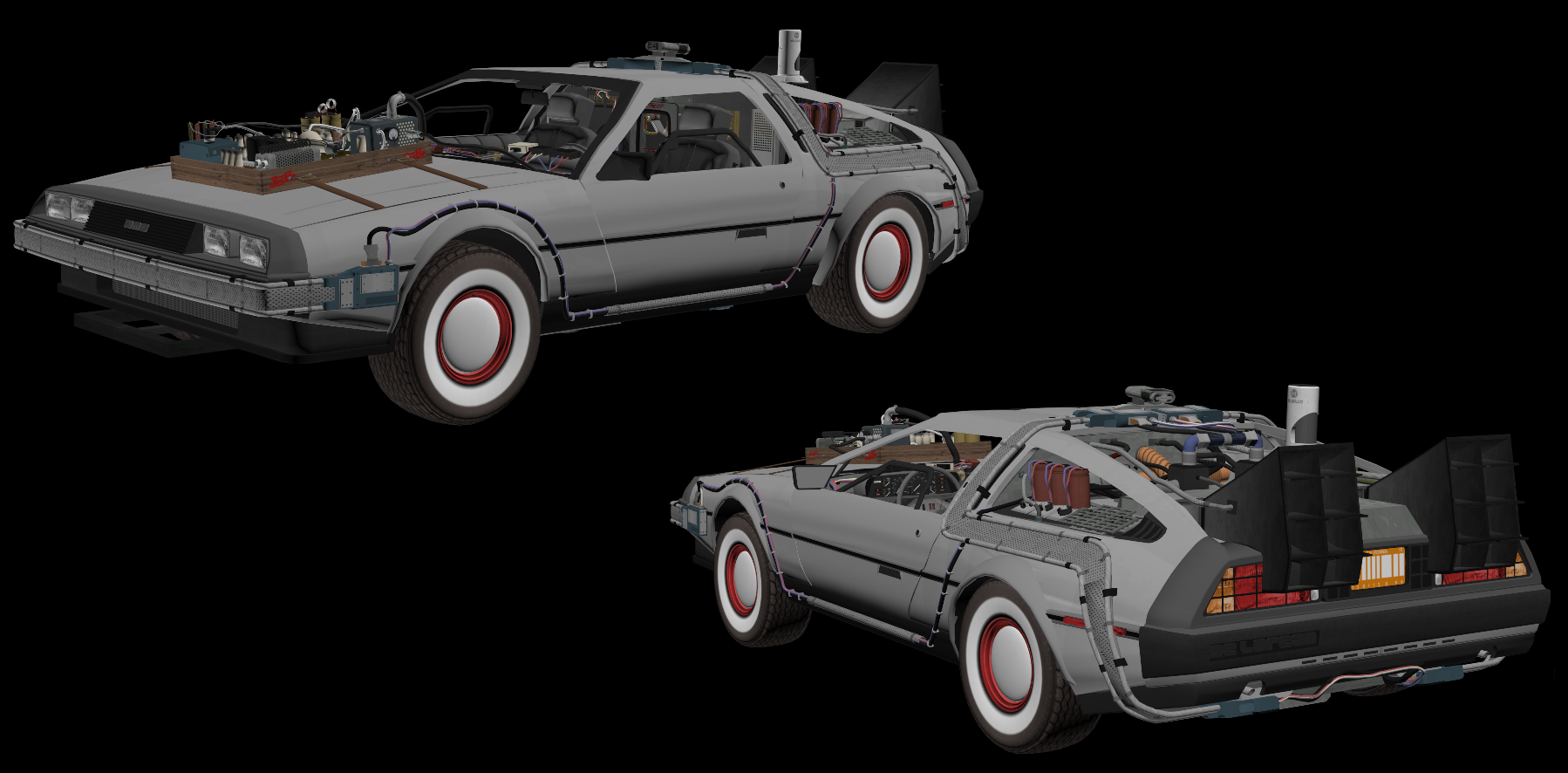 BTTF2 DeLorean and BTTF3 DeLorean image - Gaï/Microman - Mod DB