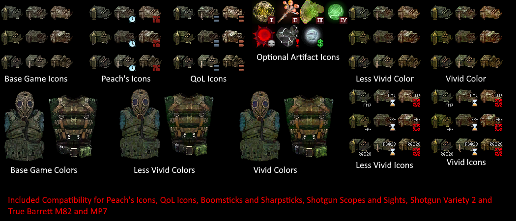 Vivid Colors and Icons v1.2 addon - S.T.A.L.K.E.R. Anomaly mod for S.T ...