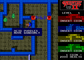 gauntlet II tutorial screen