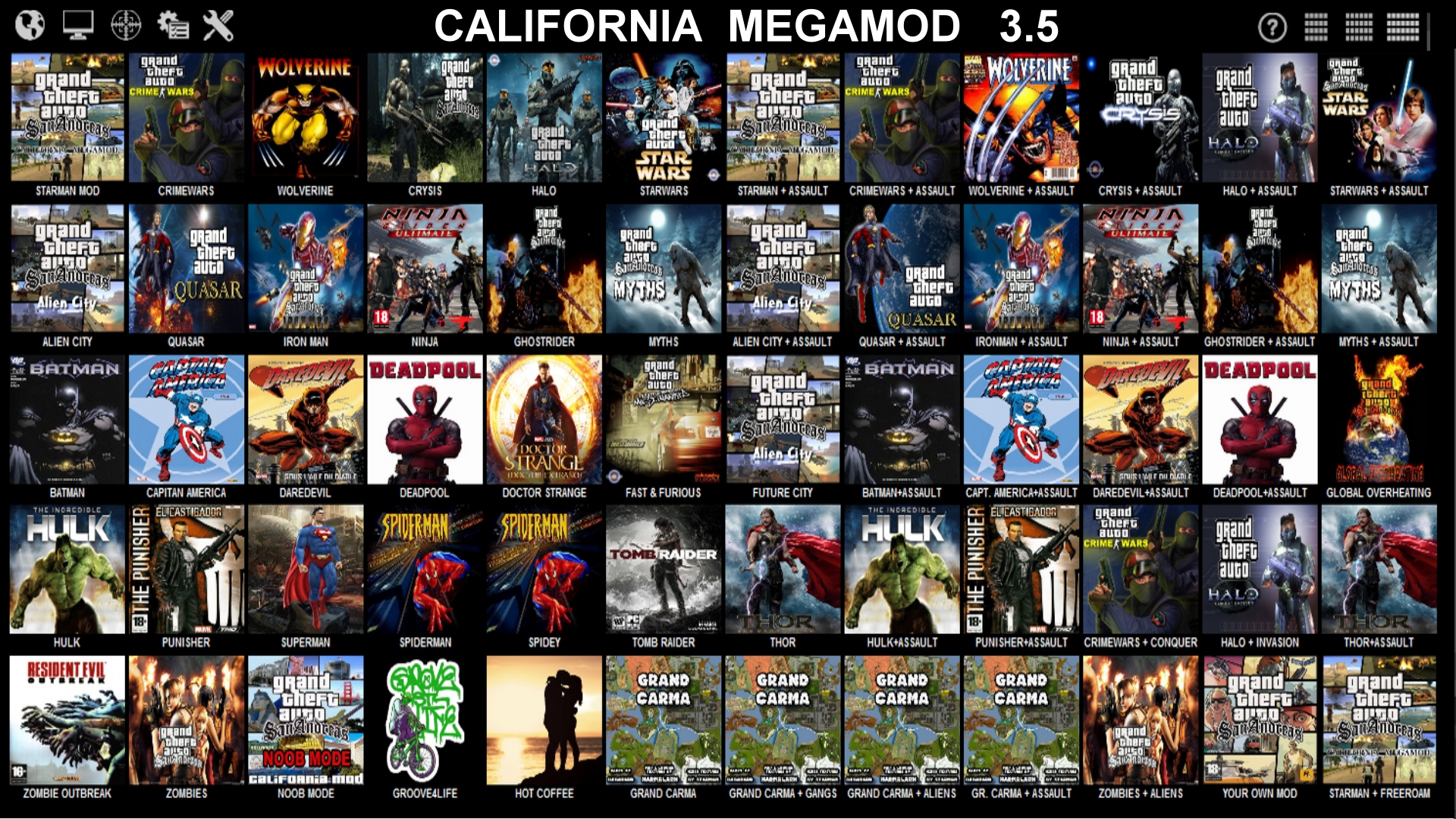 California Megamod version 3.5