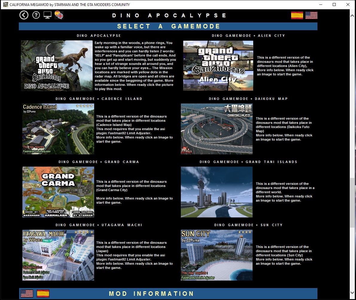 new asi plugins panel image - California Megamod for Grand Theft Auto: San  Andreas - ModDB