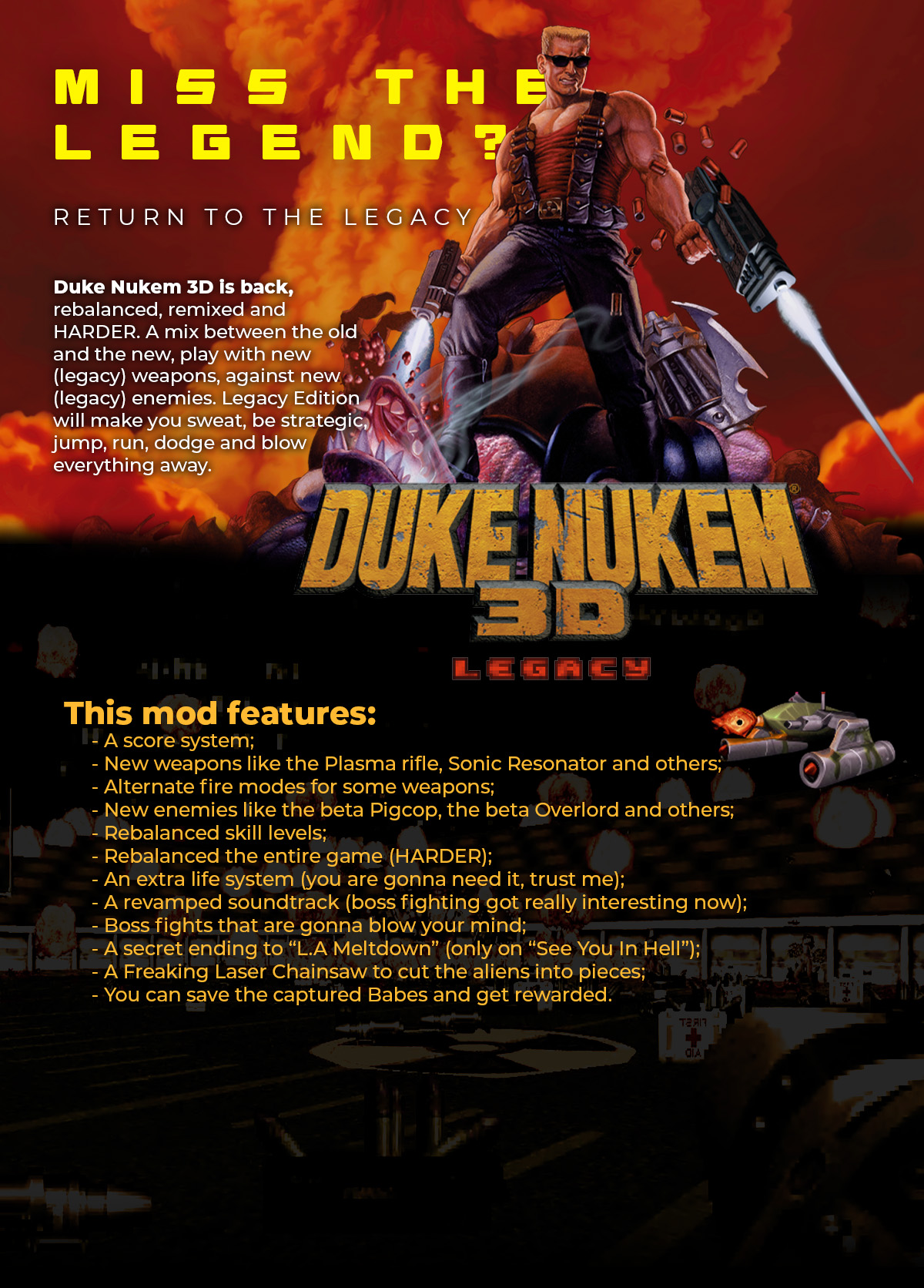 Duke Nukem 3D Legacy Edition Description Banner