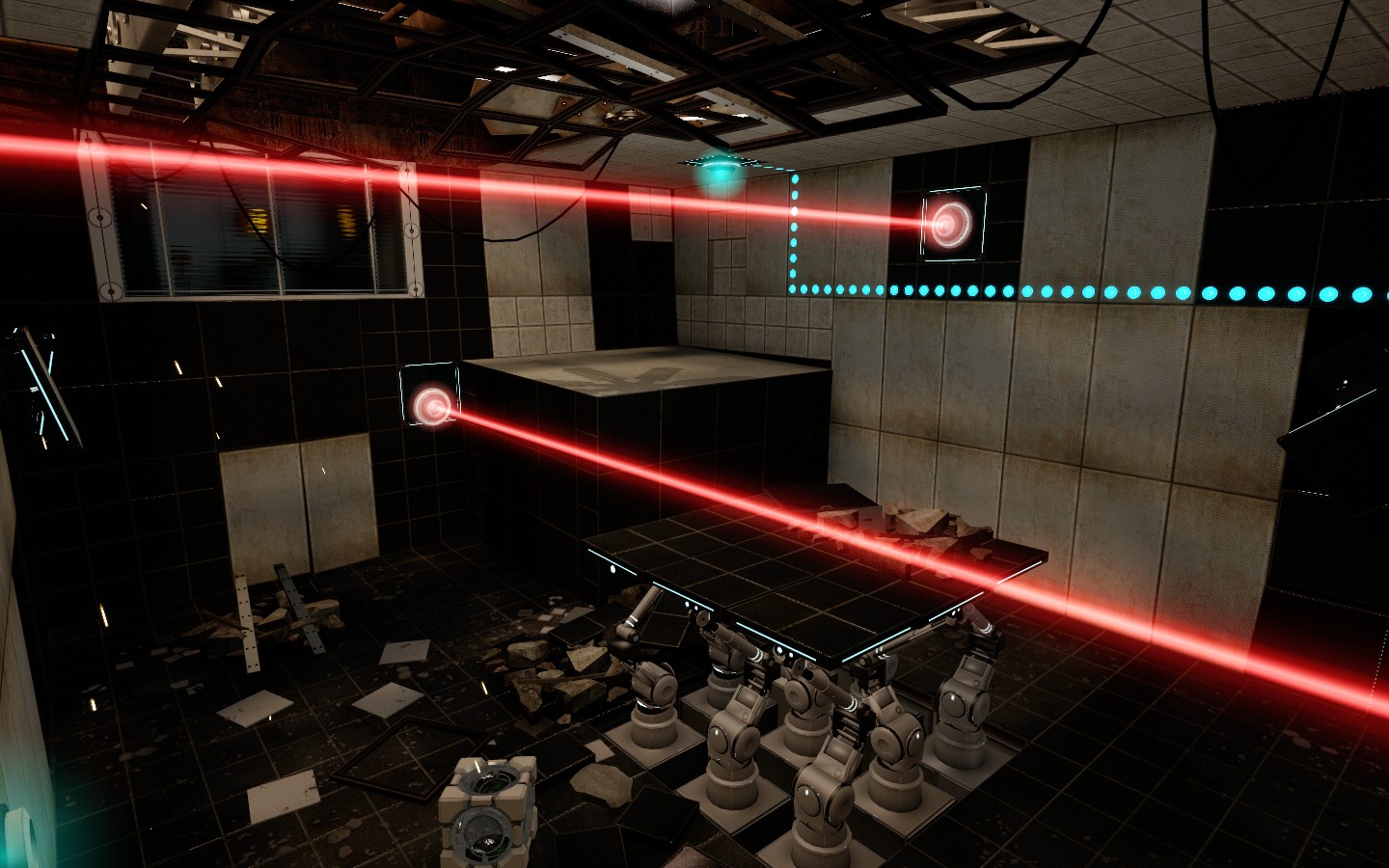 Portal 2 комната с 3 лазерами фото 4