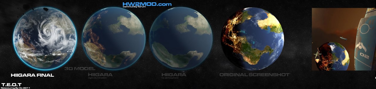 Map Hiigara Globe Versions
