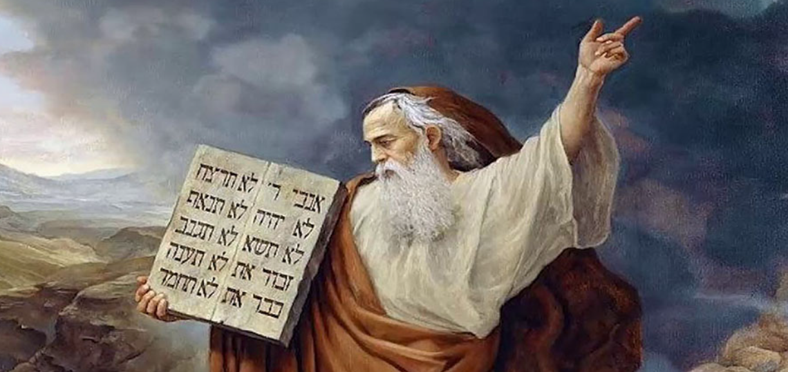 Moses and the tablets