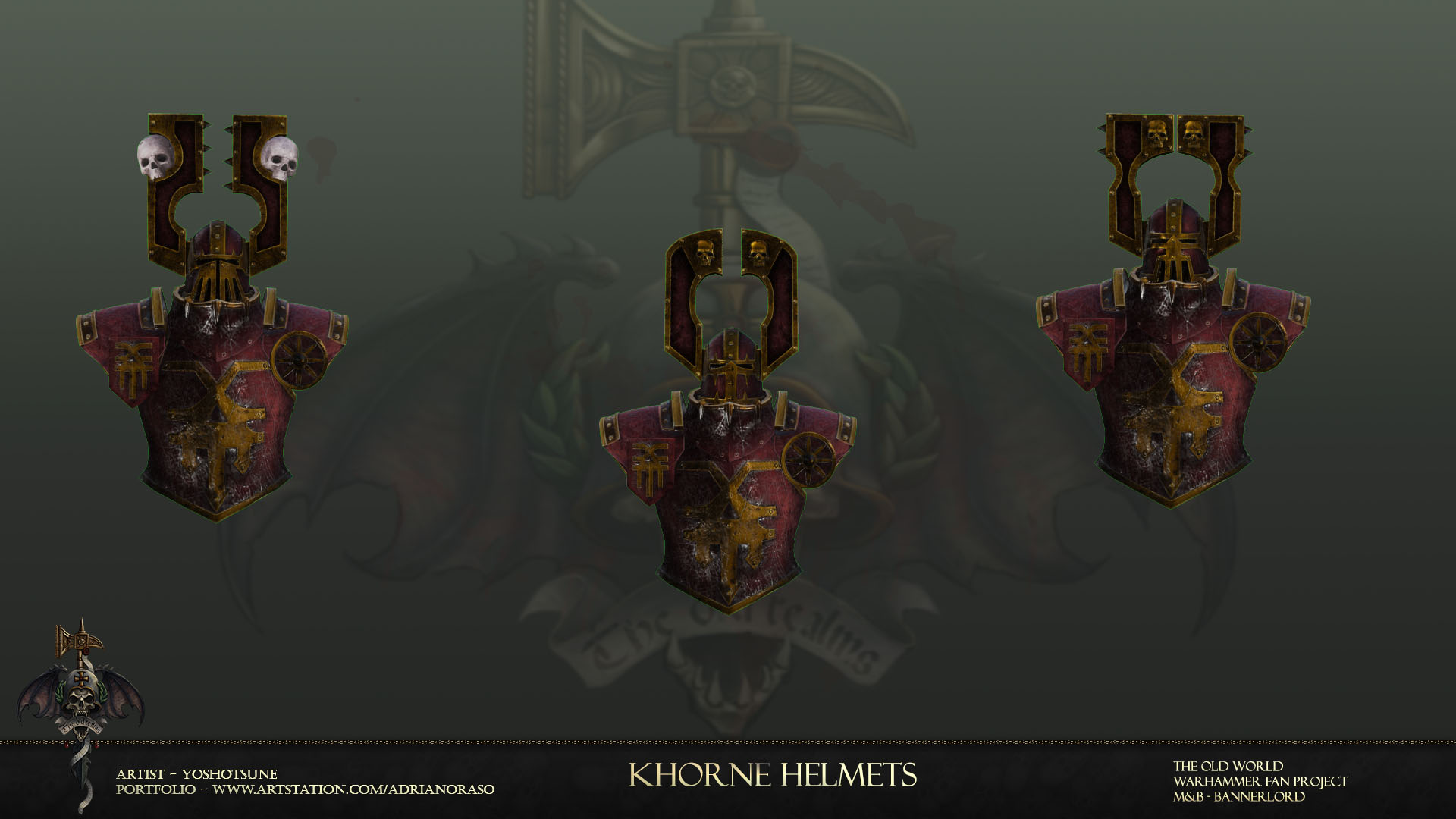 Khorne helmets 1