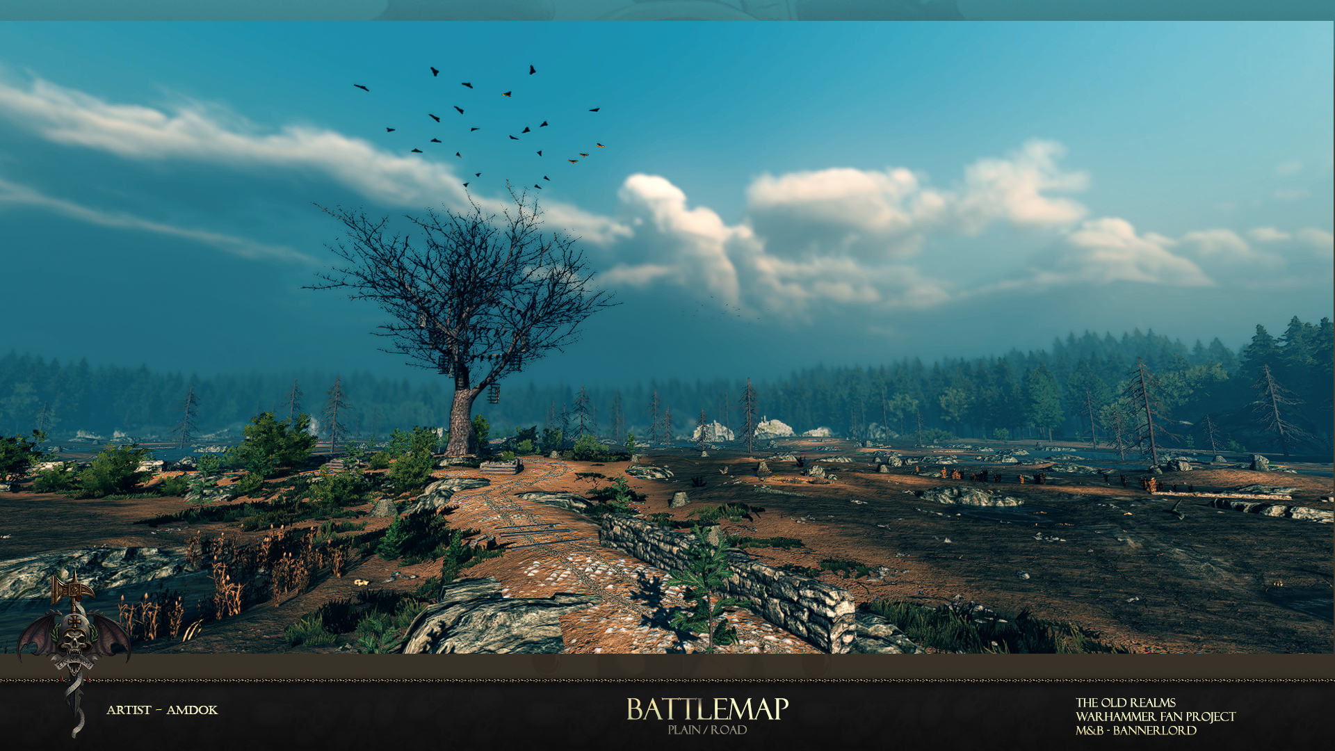 battlemap plain road