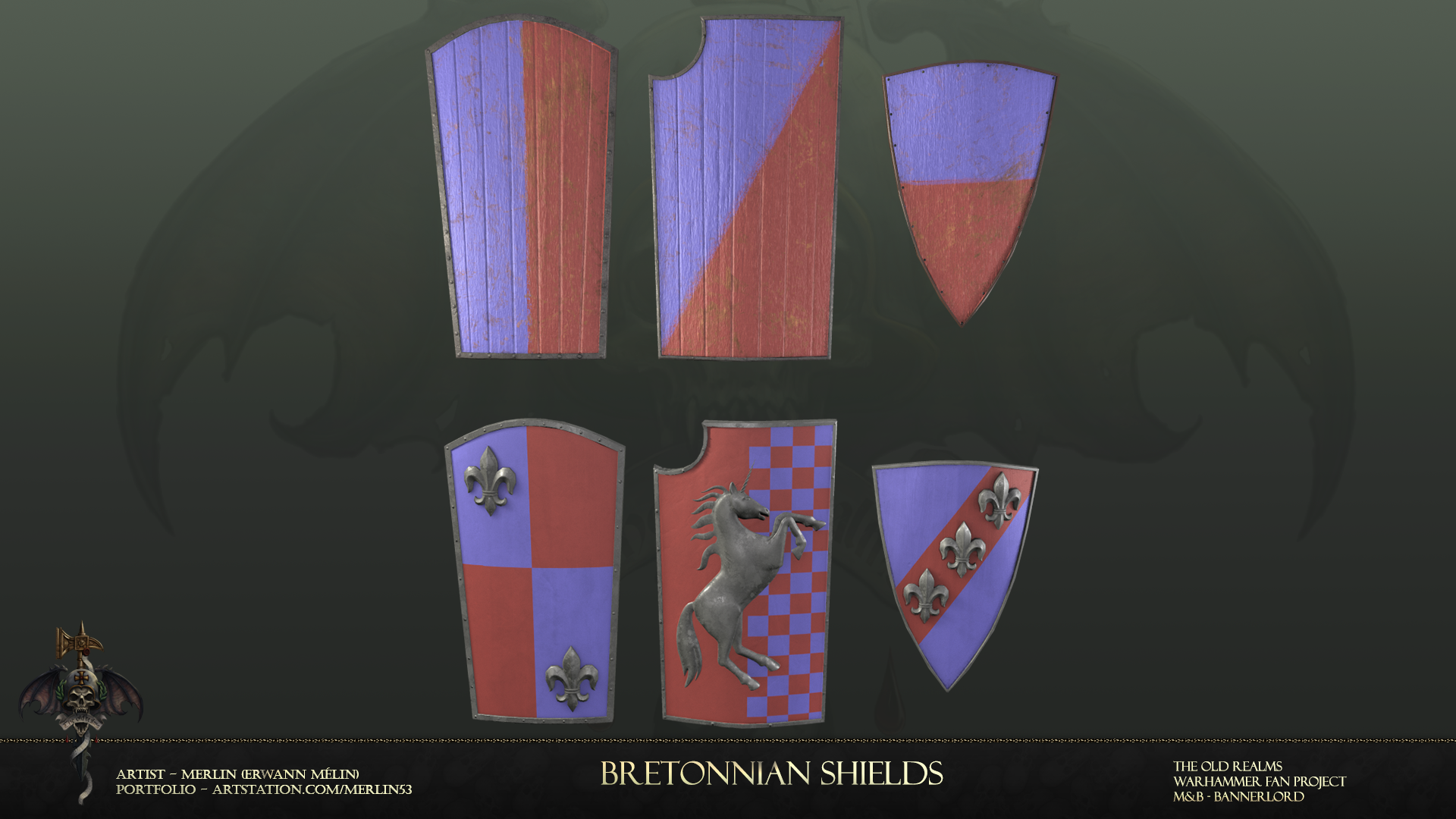 bretonnian shields render
