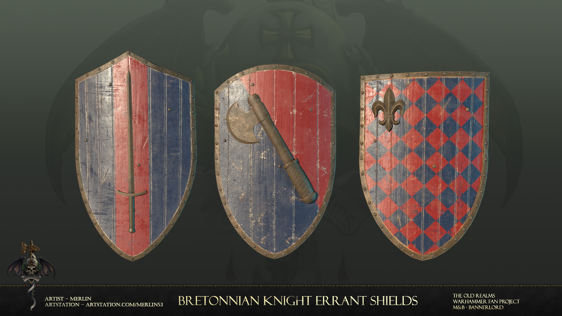 knight errant shields render