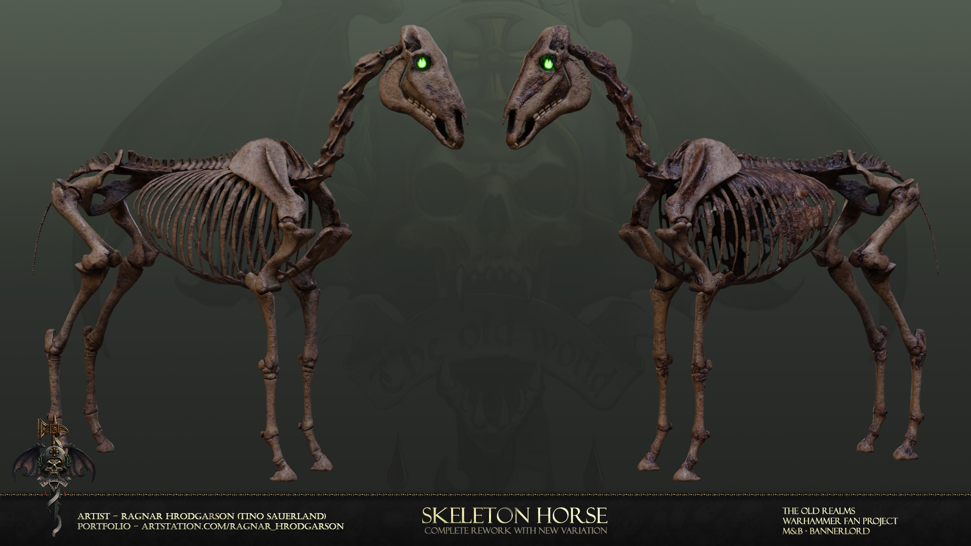 skeleton horse