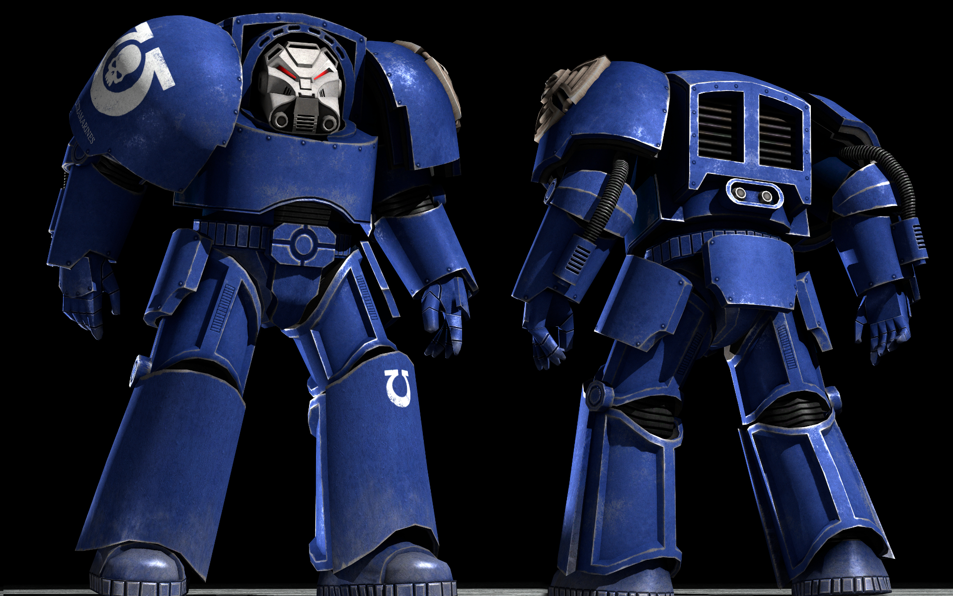 Ultramarine Terminator armour by Joazz