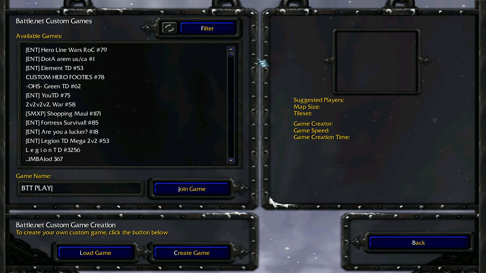 host warcraft 3 frozen throne custom games