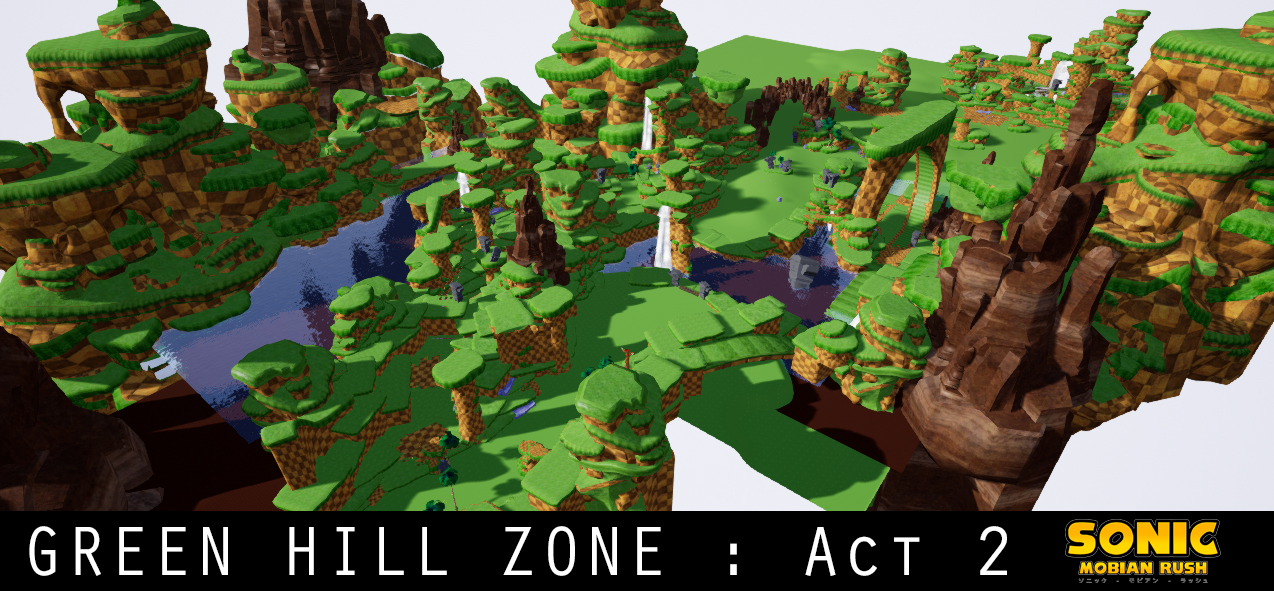 Green hill zone made with unreal engine 3