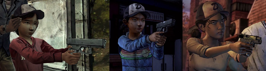 clementine evolution twd