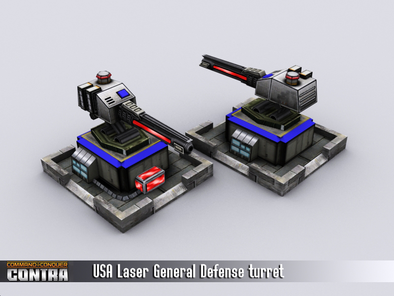 Laser defense turret