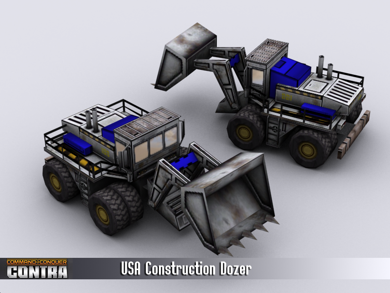 construction dozer render