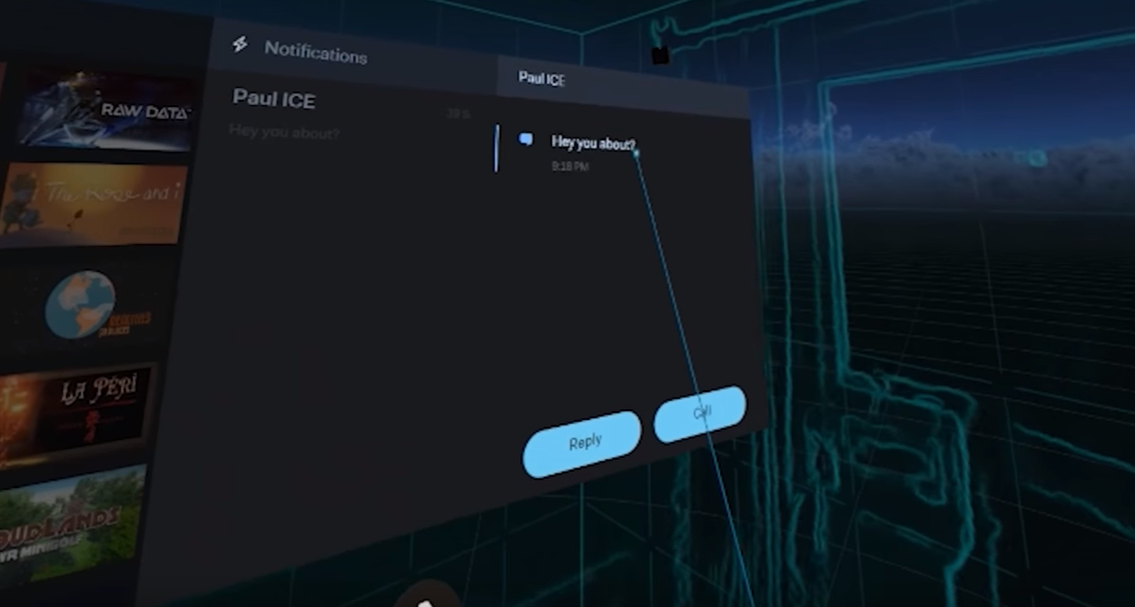 htc vive text