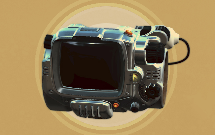 BGSFO4006 PipBoy Chrome