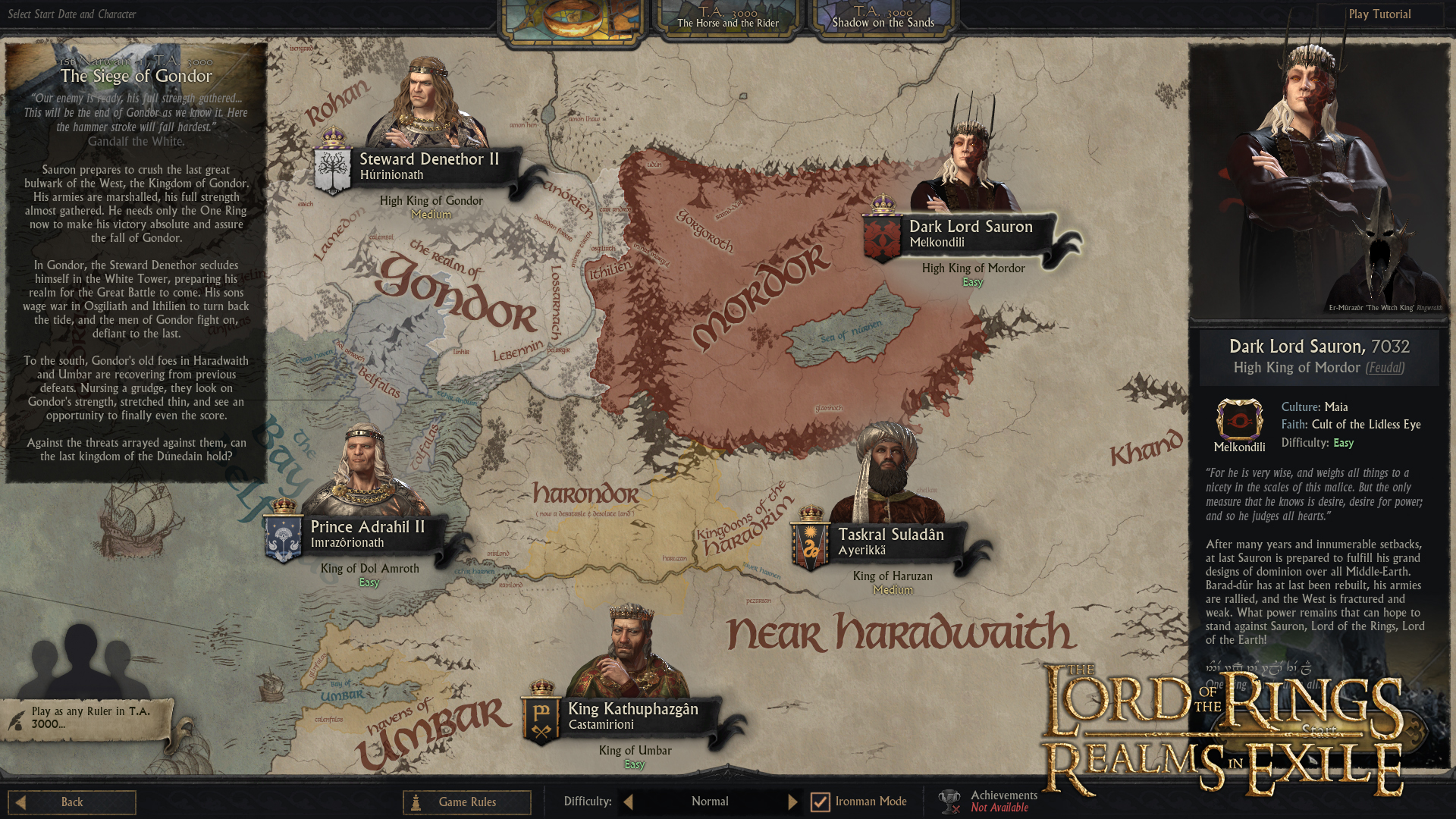 This Crusader Kings 3 mod aims to let you play all of Lord of the Rings'  Middle-earth